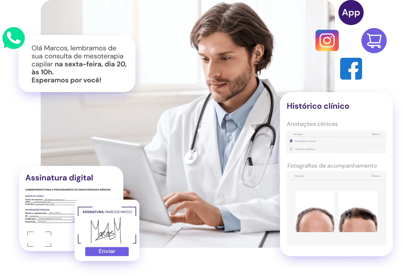 flowww é o software para clinica de medicina capilar