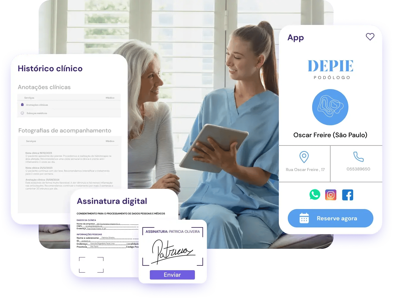 flowww software para clinica de podologia